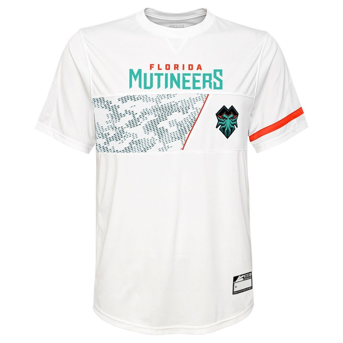Outerstuff Florida Mutineers White Primary Authentic Jersey (Men ...