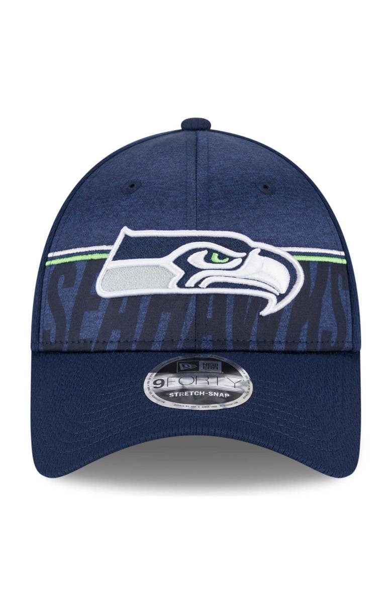 New Era Men's New Era Navy Seattle Seahawks 2023 NFL Training Camp 9FORTY Adjustable Hat, Alternate, color, 