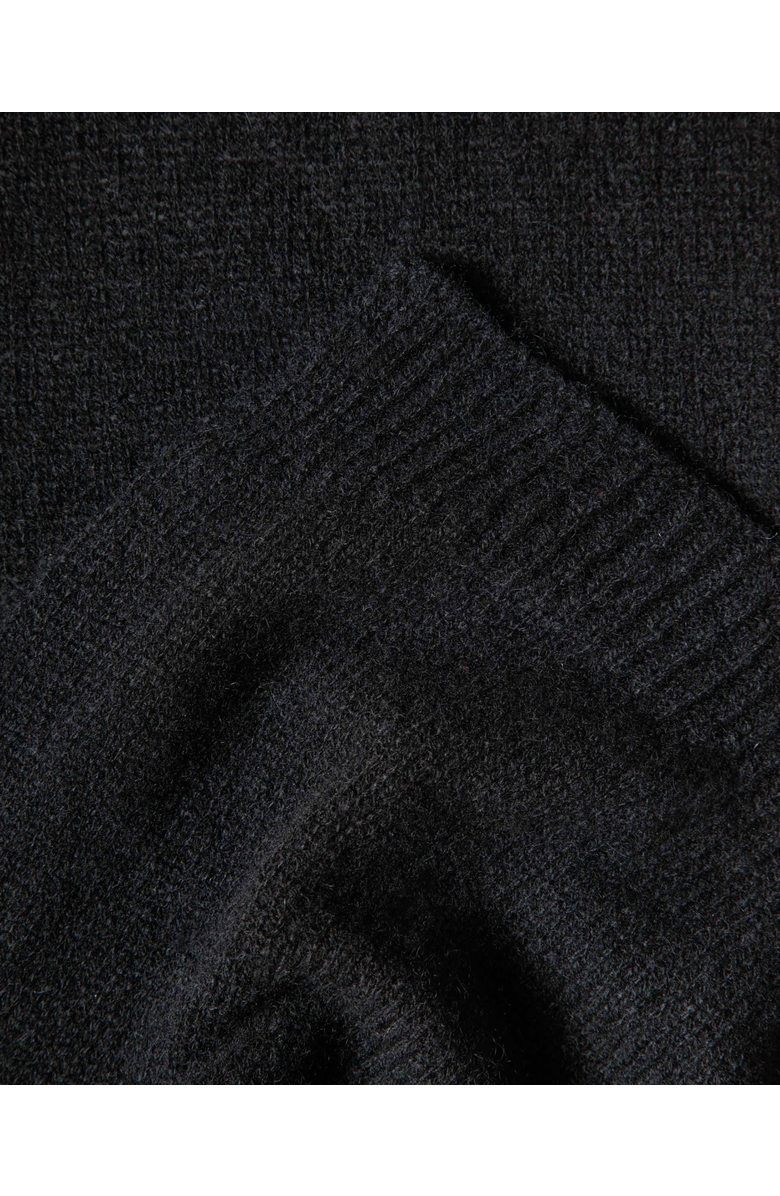 Monticelli Cashmere Lightweight Pure Cashmere Long Wrap Scarf, Alternate, color, Black