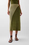 Scalpers Lurex Duo Knit Skirt