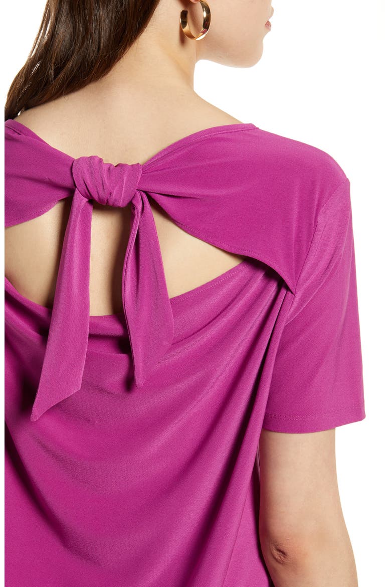 Tie Back Knit Top, Alternate, color, PURPLE CLOVER