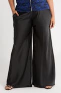 Renee C Satin Wide Leg Pants