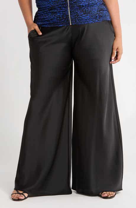 Renee C Satin Wide Leg Pants
