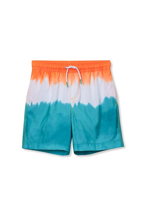 Boys Husky Print Swim Trunks