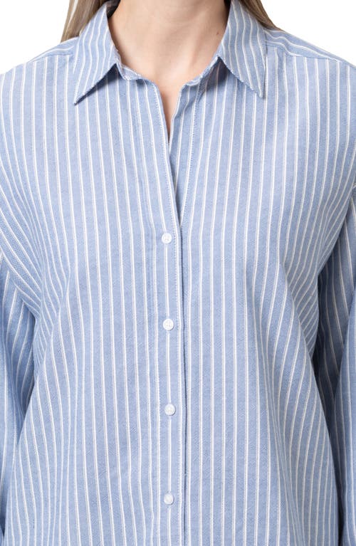 Mavi Jeans Stripe Button-up Shirt In Blue Stripe