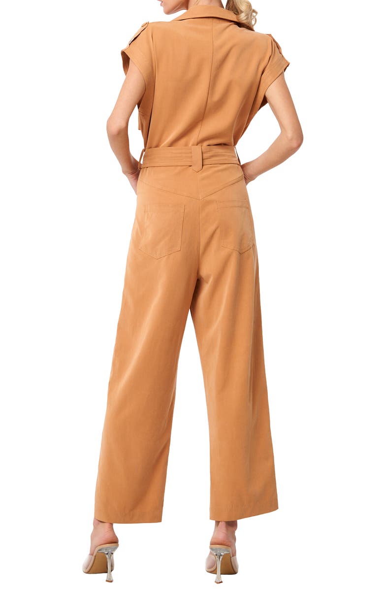 CIEBON Joelle Cap Sleeve Jumpsuit, Alternate, color, Tan