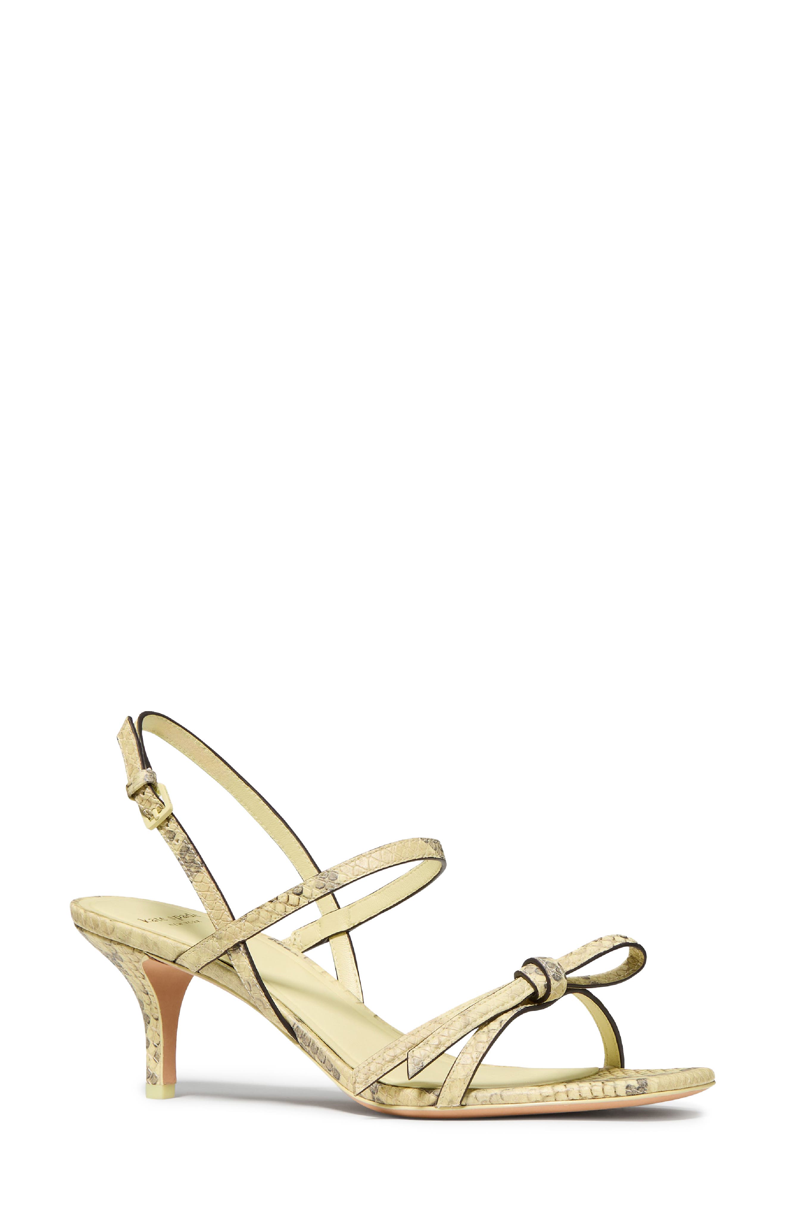 Kate Spade New York loop slingback sandal, Main, color, Pale Citron