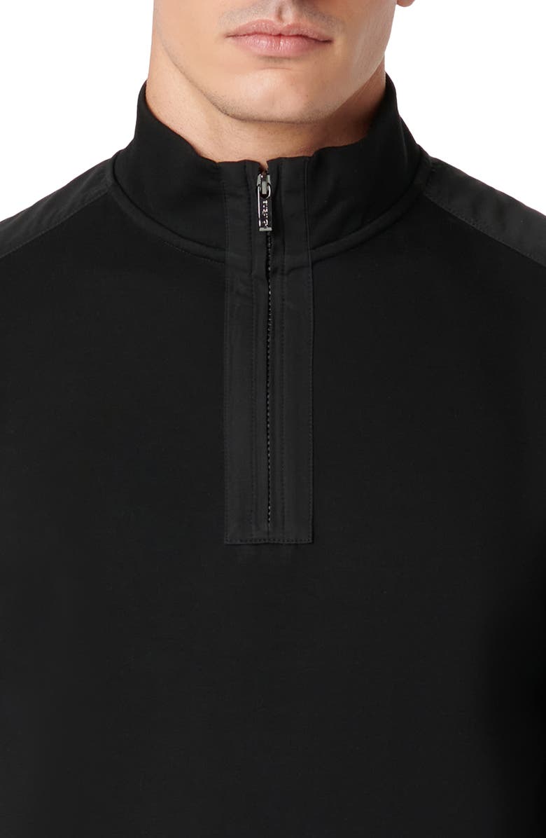 Bugatchi Soft Touch Quarter Zip Pullover, Alternate, color, 
