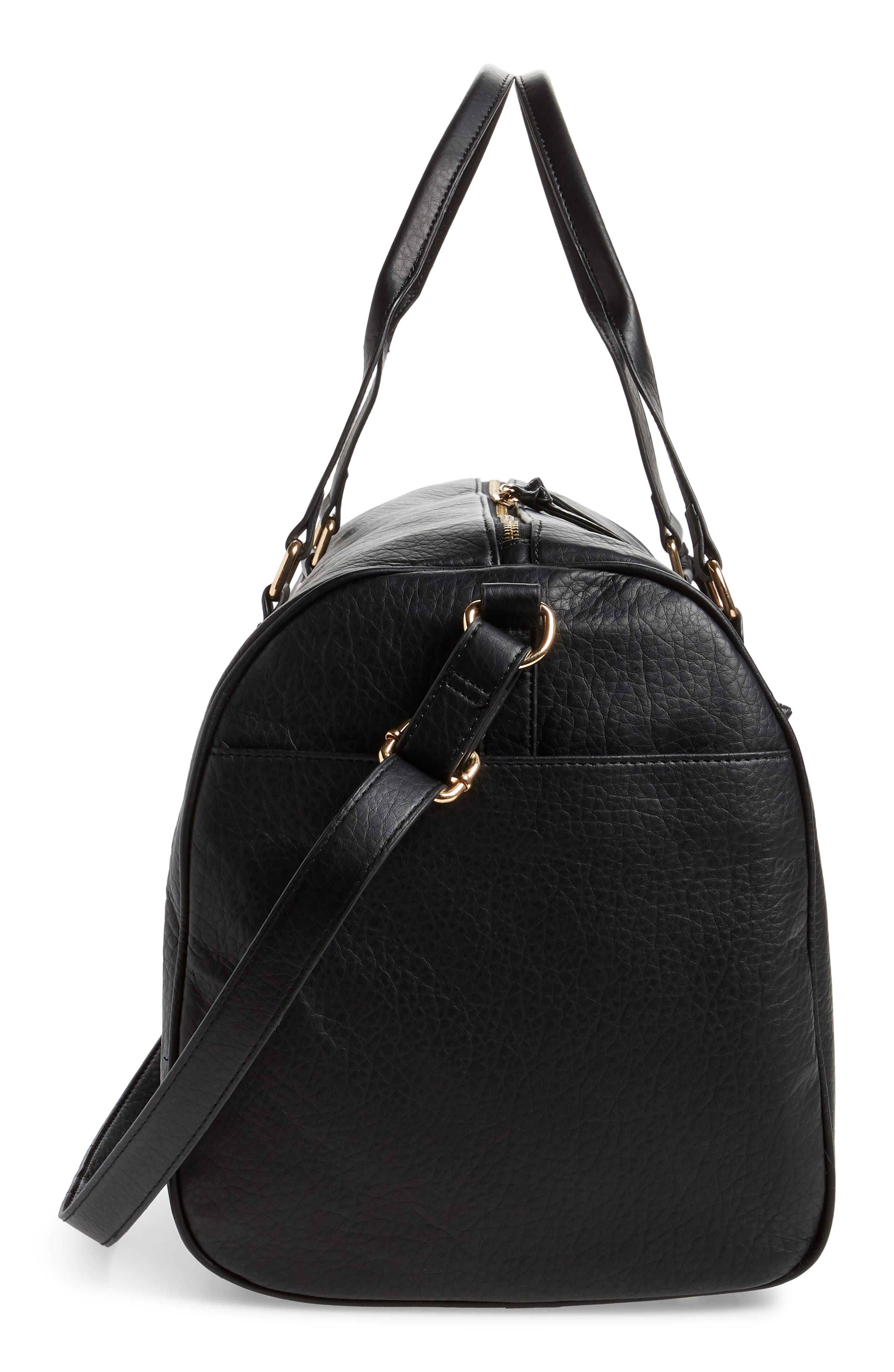 Sole Society Garyn Faux Leather Duffle Bag, Alternate, color, 