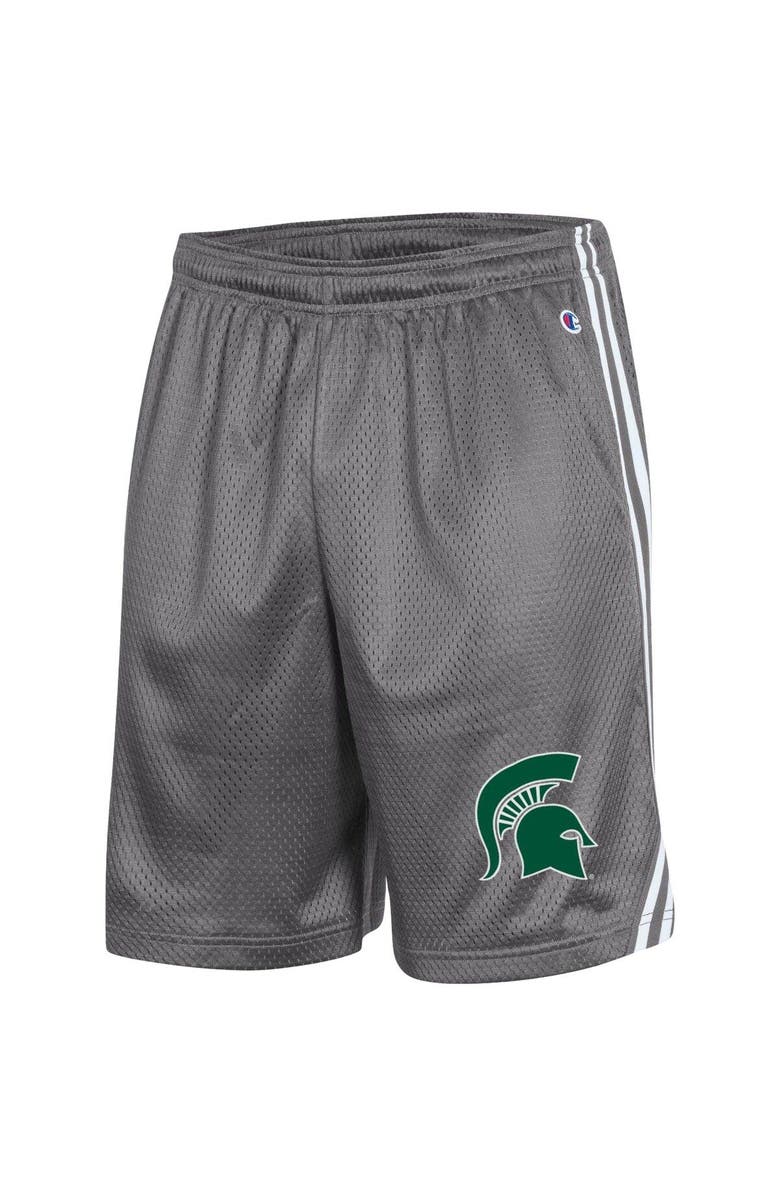 Champion Men's Champion Gray Michigan State Spartans Team Lacrosse Shorts, Alternate, color, 