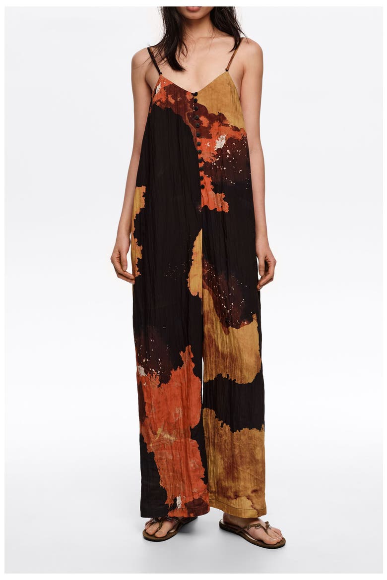 A-line Jumpsuit, Main, color, BLOT XL BLACK