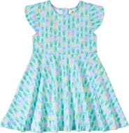 Florence Eiseman Printed Knit Tulip Twirl Dress