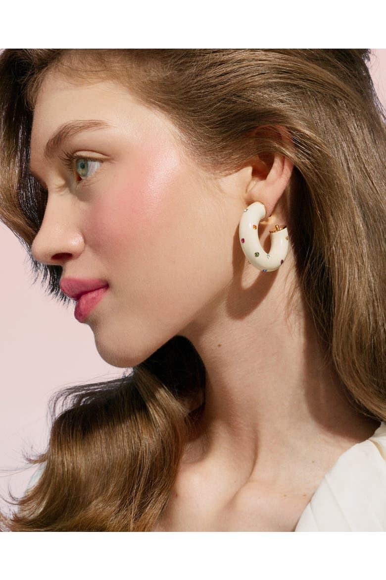 Alba Jet Earrings, Alternate, color, Creme