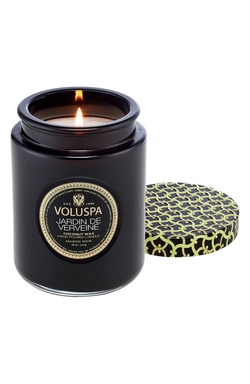 Voluspa Jardin De Verveine Large Jar Candle In Black