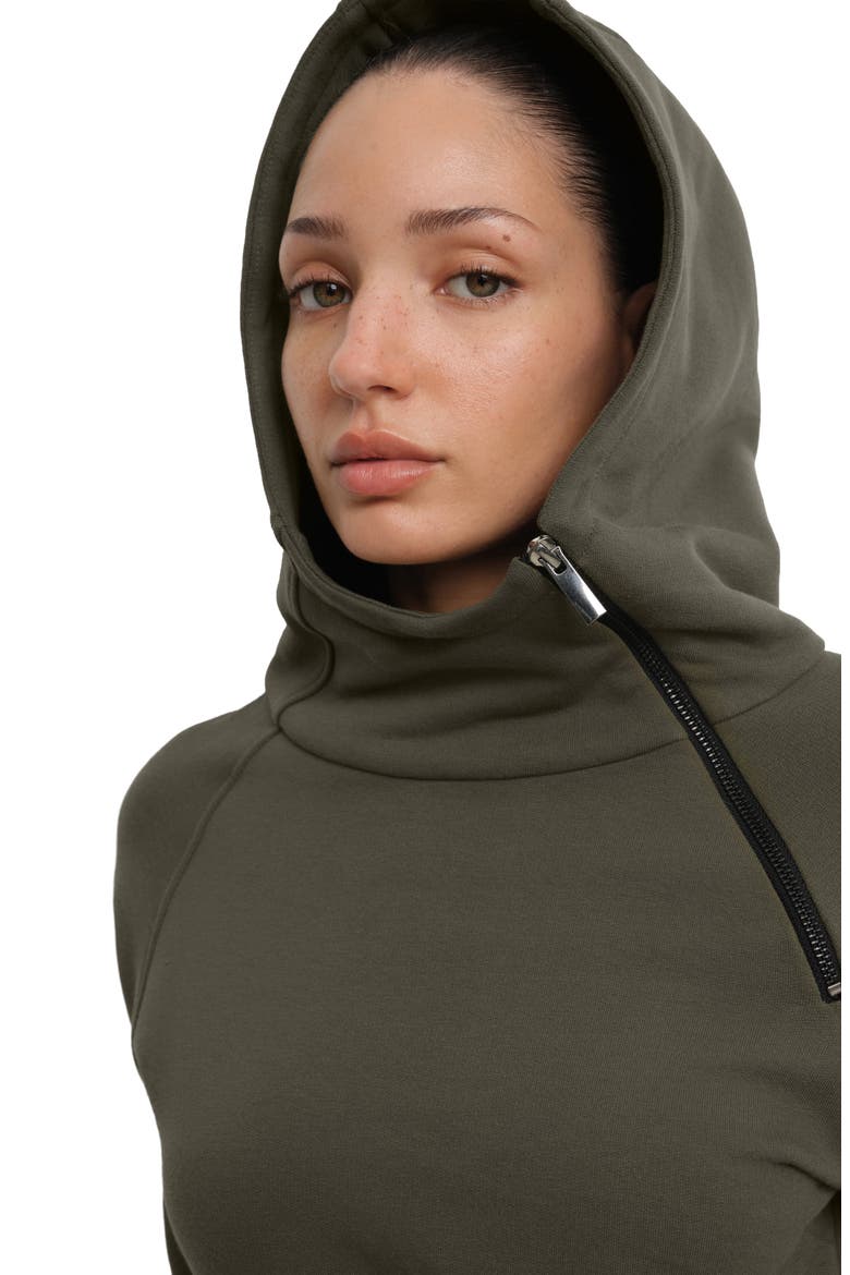 Tompkins Hoodie Dress, Alternate, color, OLIVE