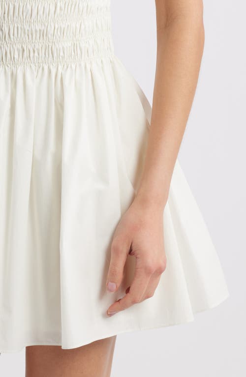 Faithfull The Brand Noa Smocked Minidress In White