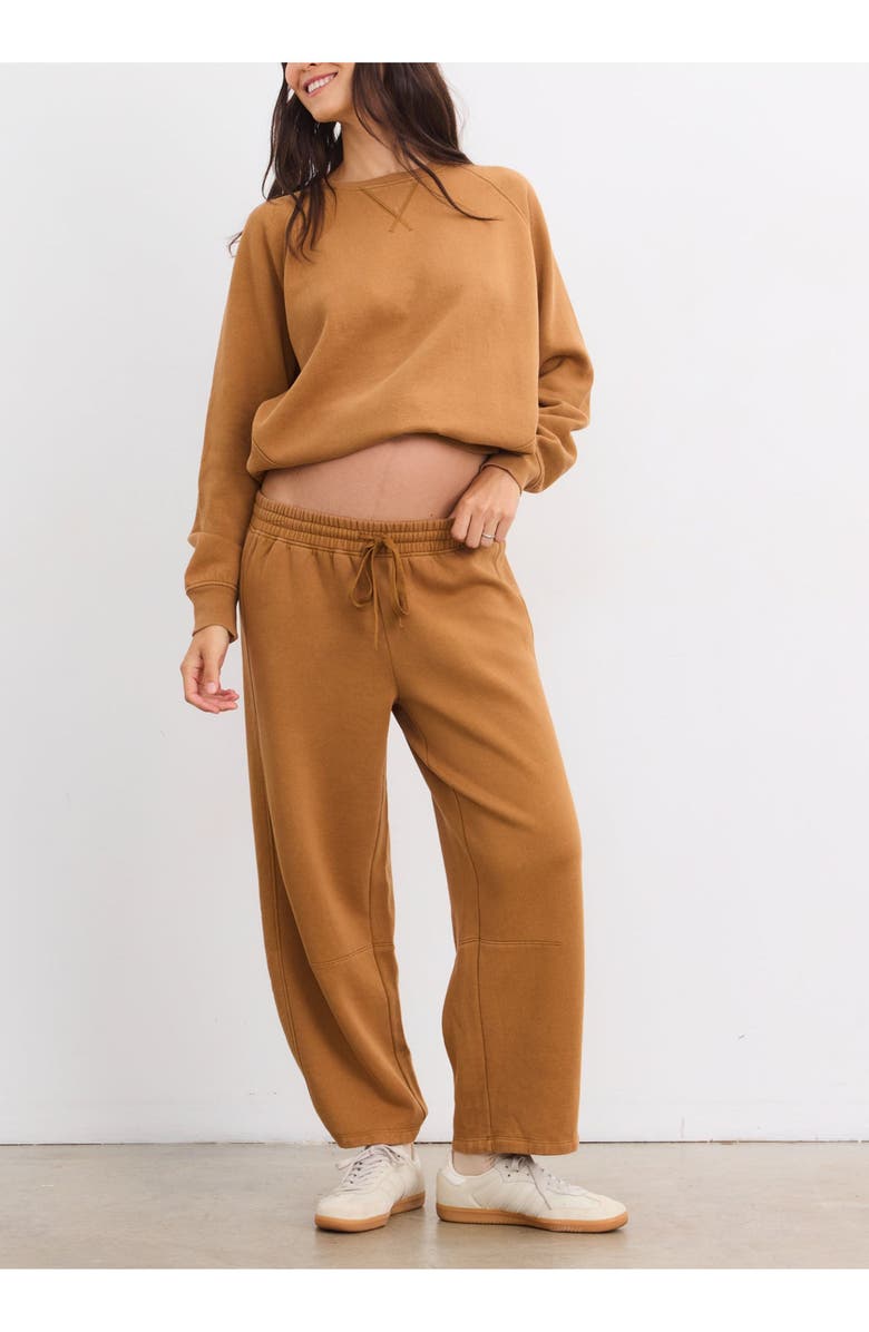 HATCH Collection The Romy Pullover Classic Sweatshirt, Alternate, color, Rubber