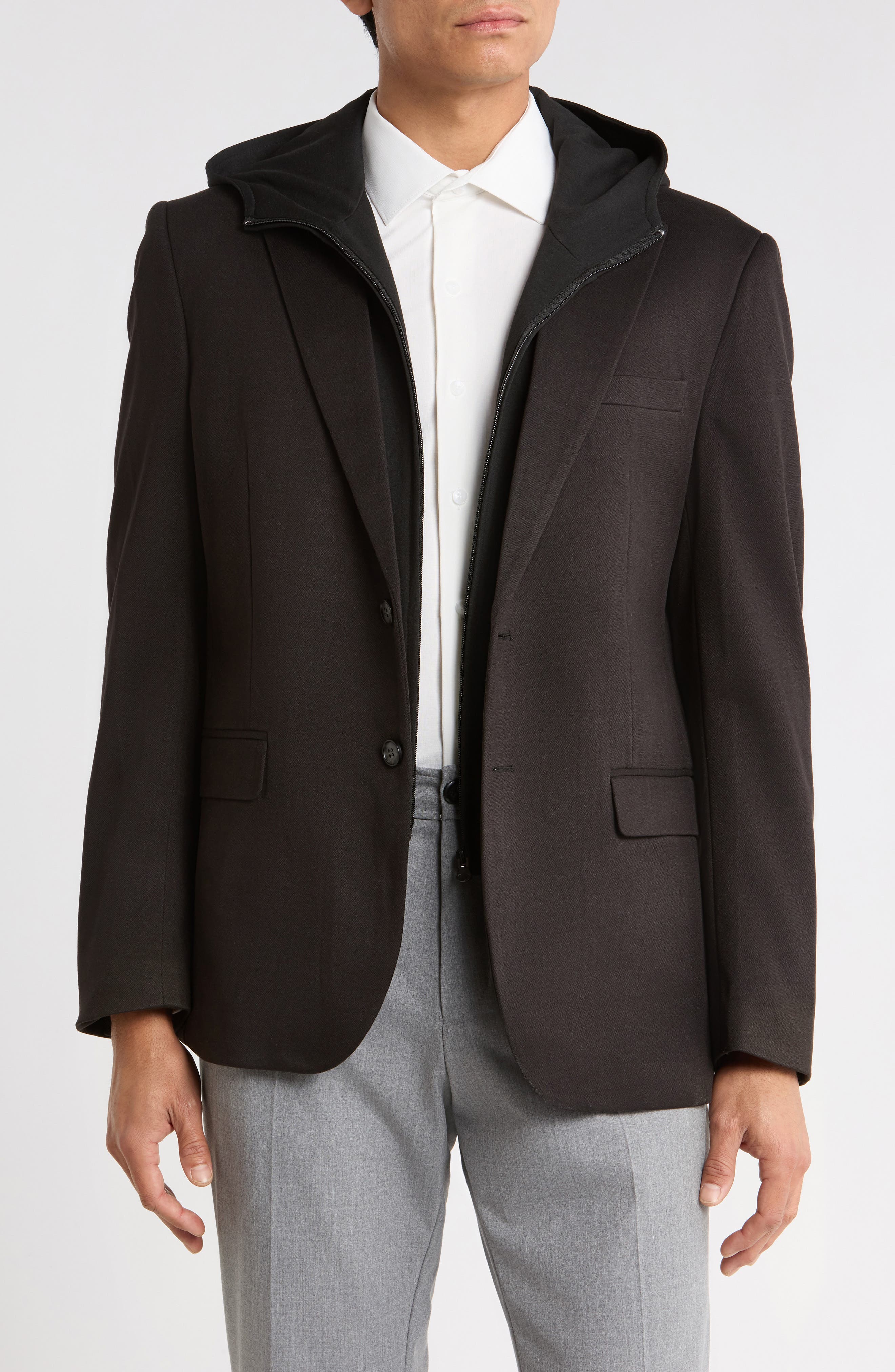 Hooded Bib Sport Coat
