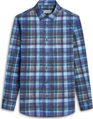 Bugatchi Karl Shaped Fit Check Stretch Button-Up Shirt