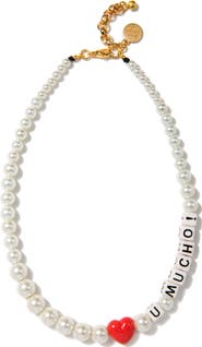 Venessa Arizaga Love You Mucho Pearl Necklace