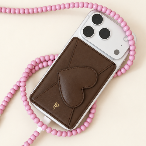Heart Leather Magnetic Phone Wallet