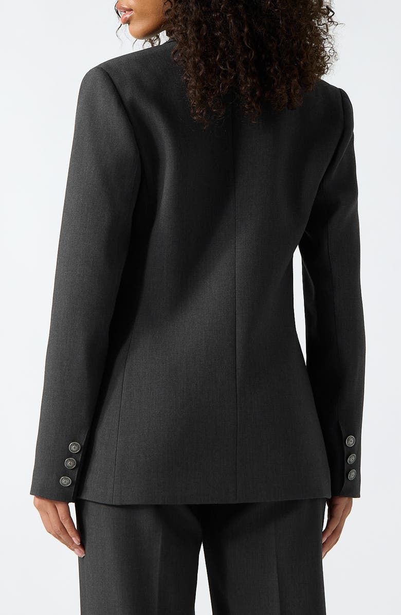 GUESS Joandra Perfect Blazer, Alternate, color, Dark Grey Melange