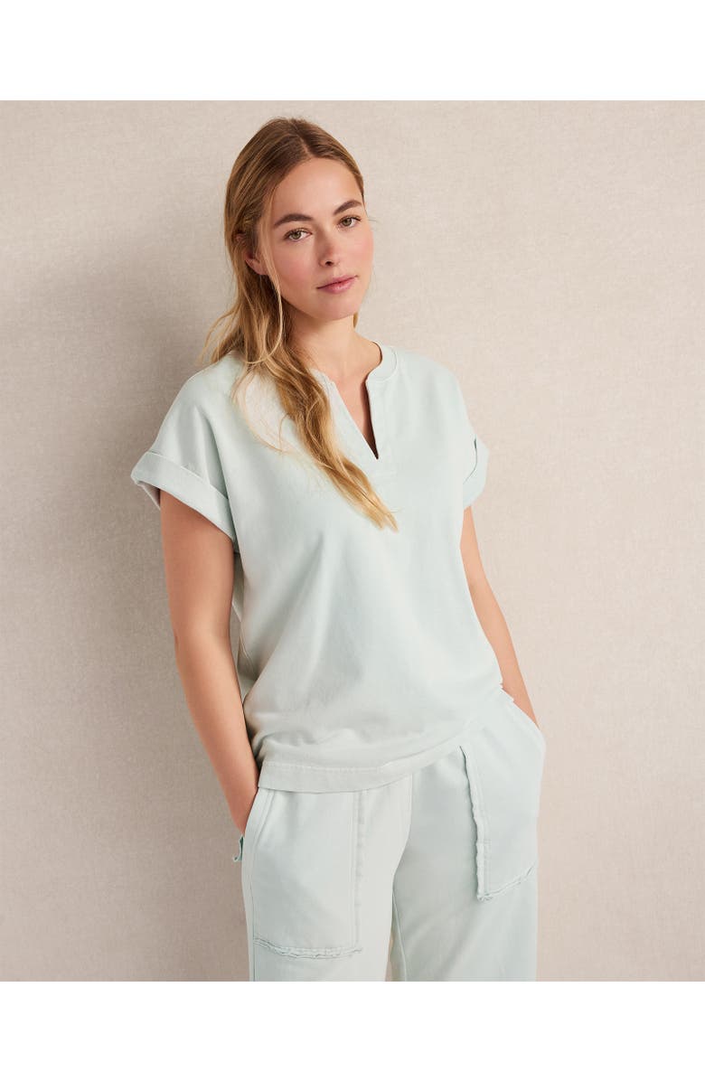 Haven Well Within Garment-Dyed Organic Cotton Terry Tee, Main, color, Garment Dye Sea Glass