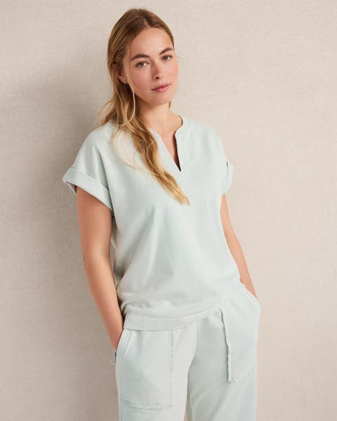 Garment-Dyed Organic Cotton Terry Tee