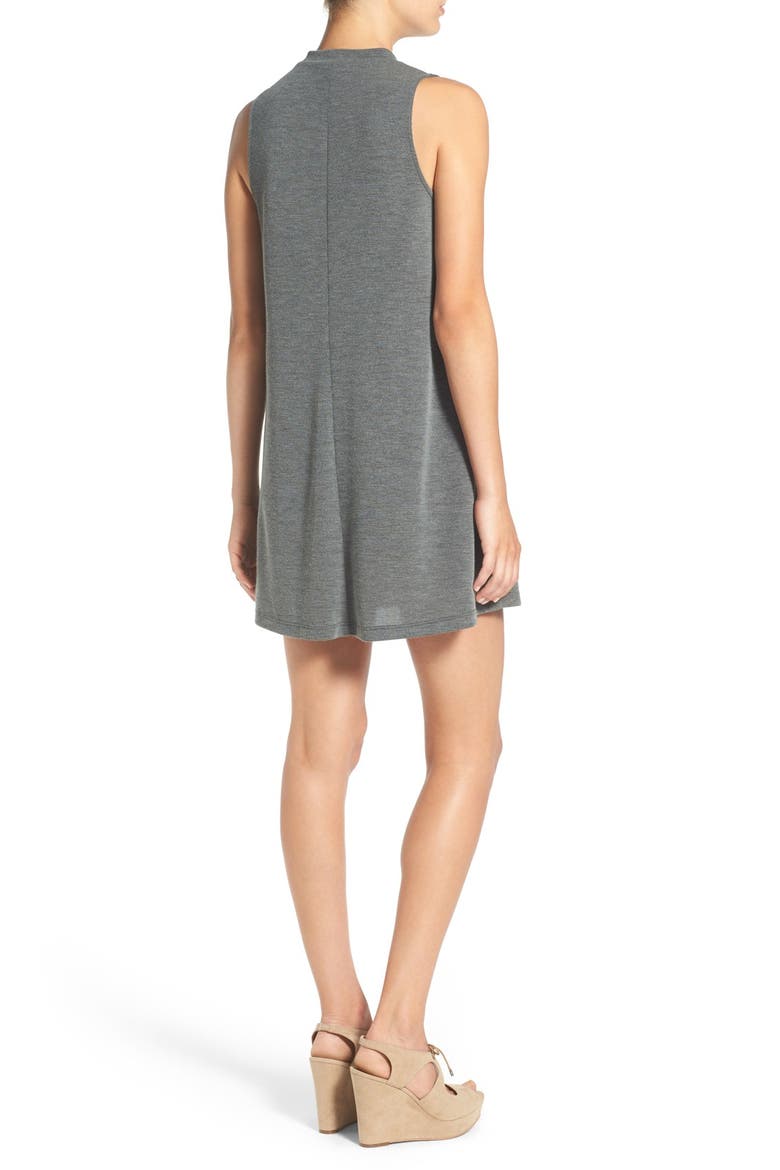 Mock Neck Shift Dress, Alternate, color, OLIVE