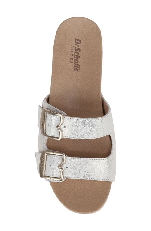 Dr. Scholl's Original Vibe Platform Slide Sandal In Silver
