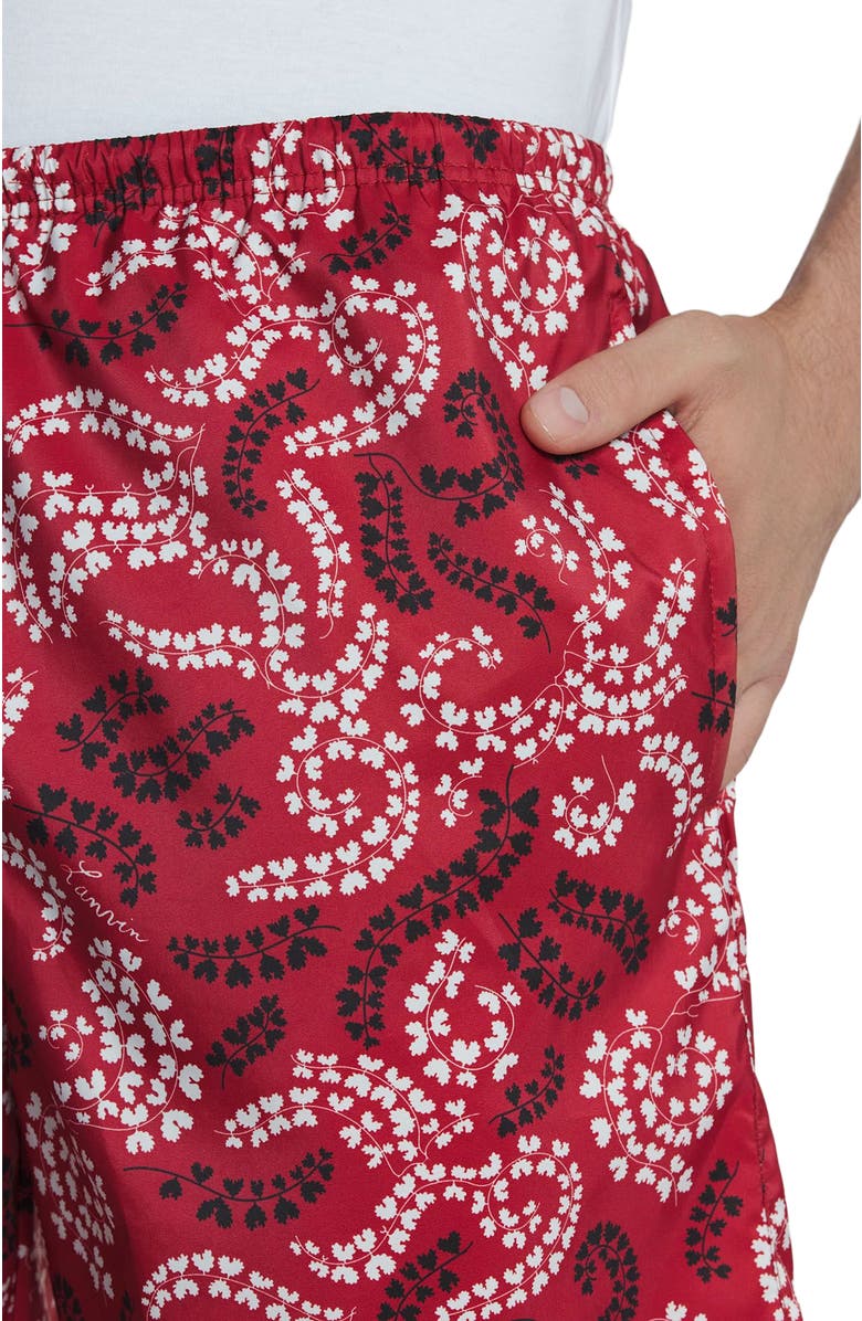 Lanvin PRINTED SWIM TRUNKS, Alternate, color, 