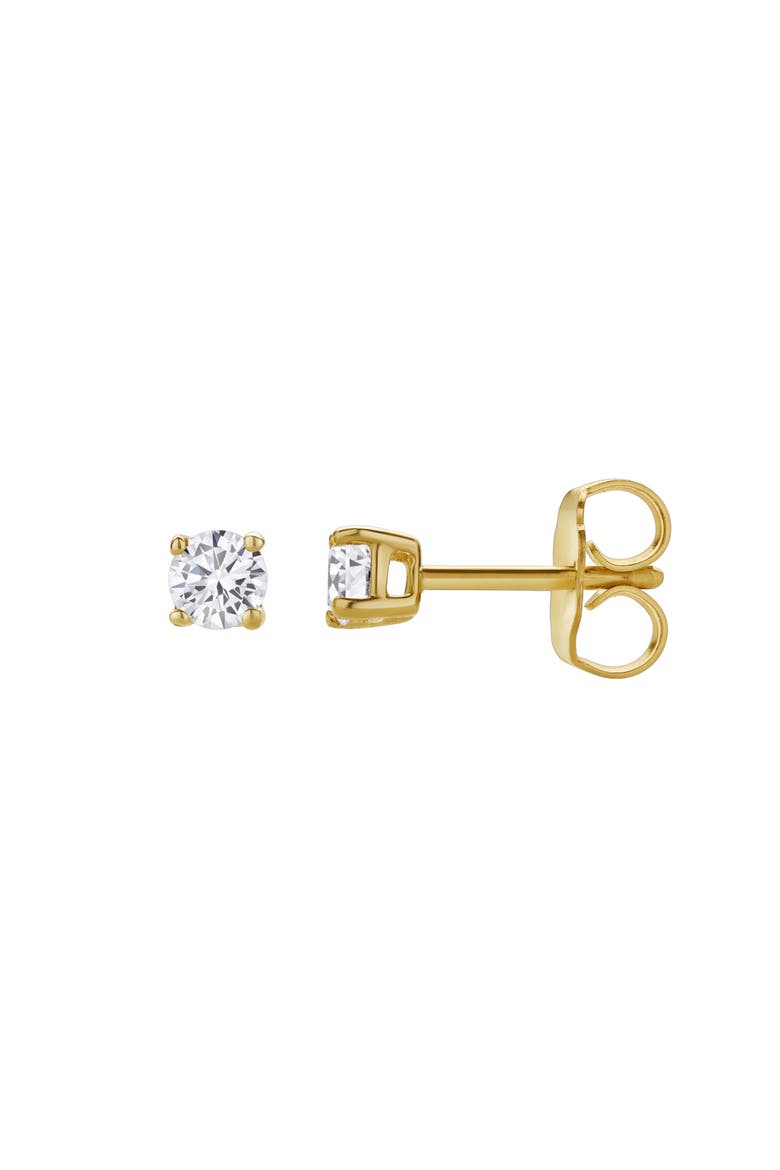 Valeria 0.25 Ct TW Lab Grown Round Diamond Studs 14K Gold Earrings, Main, color, 14K Yellow Gold