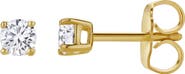 LuvMyJewelry Valeria 0.25 Ct TW Lab Grown Round Diamond Studs 14K Gold Earrings