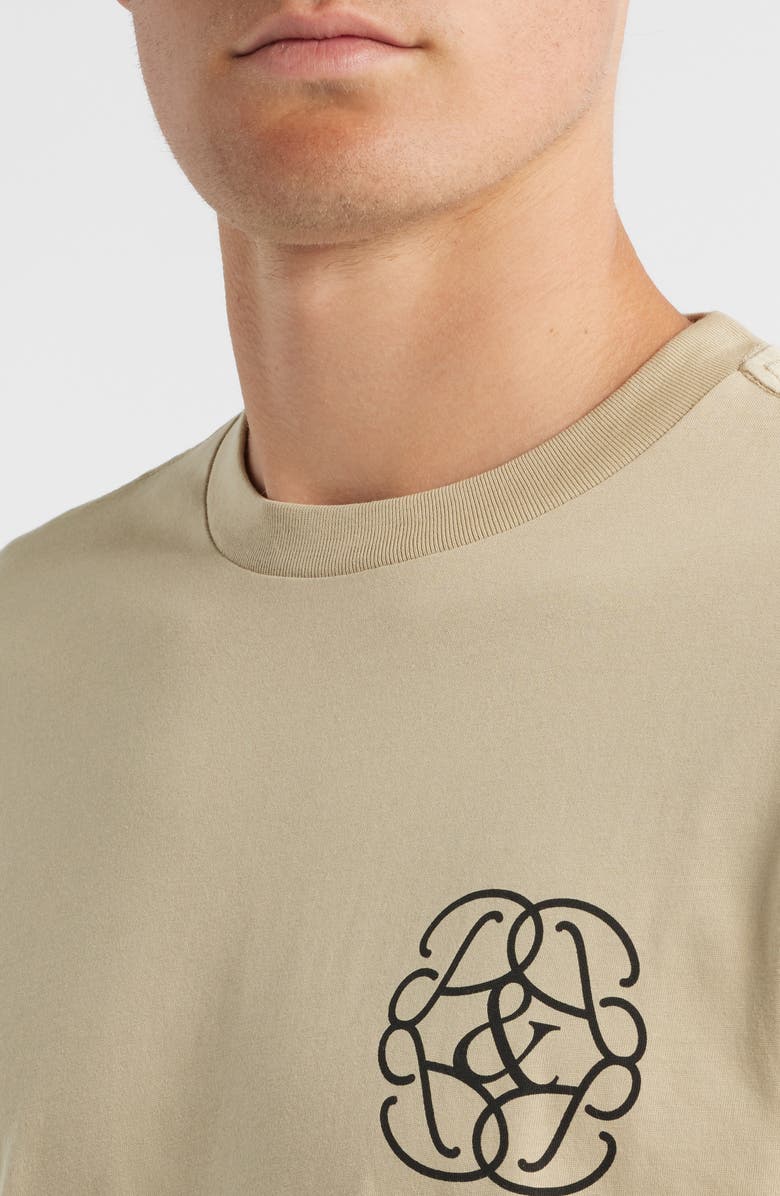 Museum of Peace & Quiet Symbol Cotton Graphic T-Shirt, Alternate, color, Tan