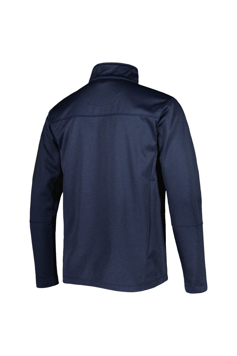 Men's Dunbrooke Heather Navy New England Patriots Freestyle Coated Tech Fleece Full-Zip Jacket, Alternate, color, Heather Navy
