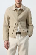 MANGO Cotton Blend Jacket