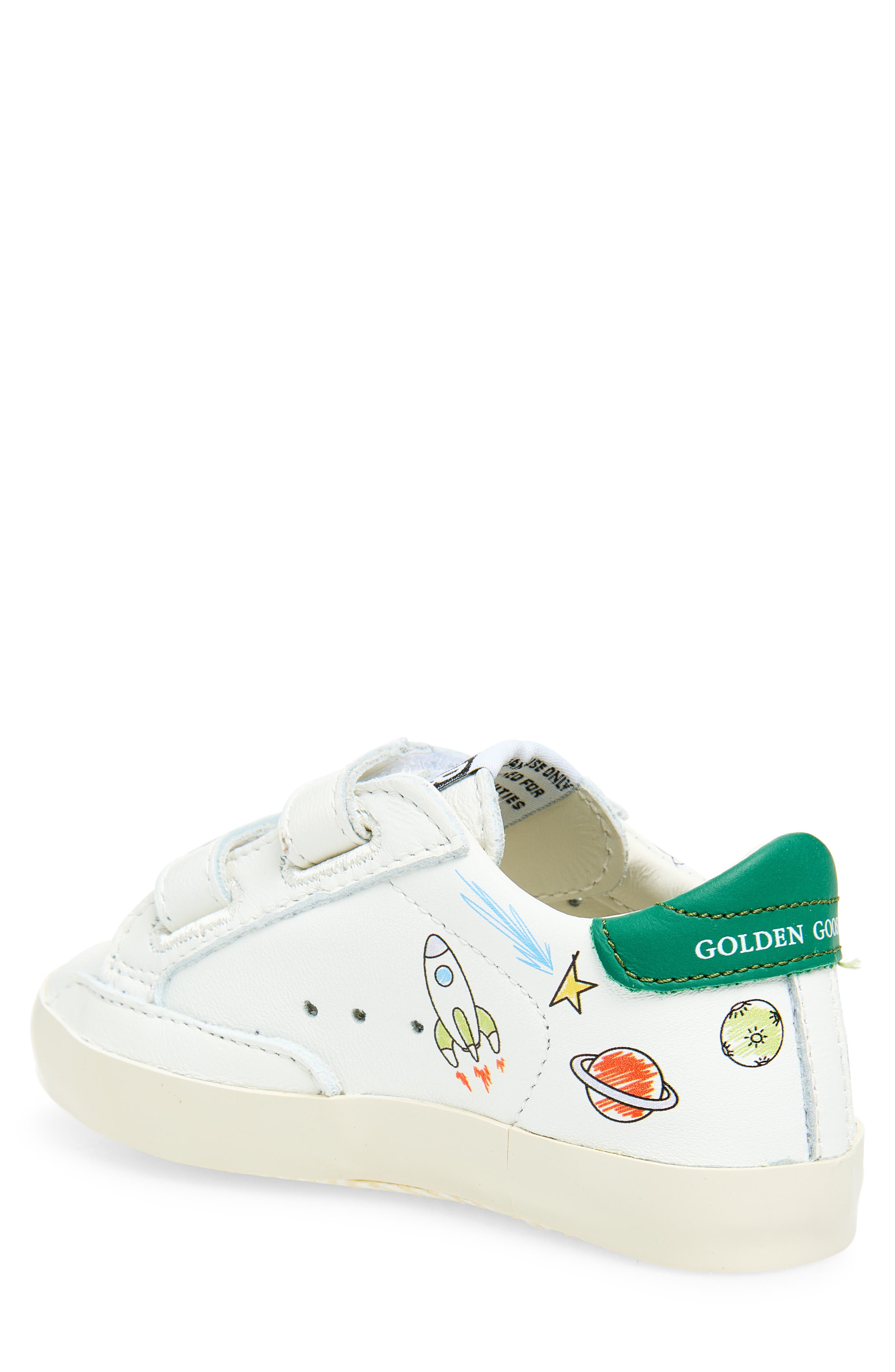 Kids' Baby School Sneaker, Alternate, color, WHITE/ ICE/ GREEN