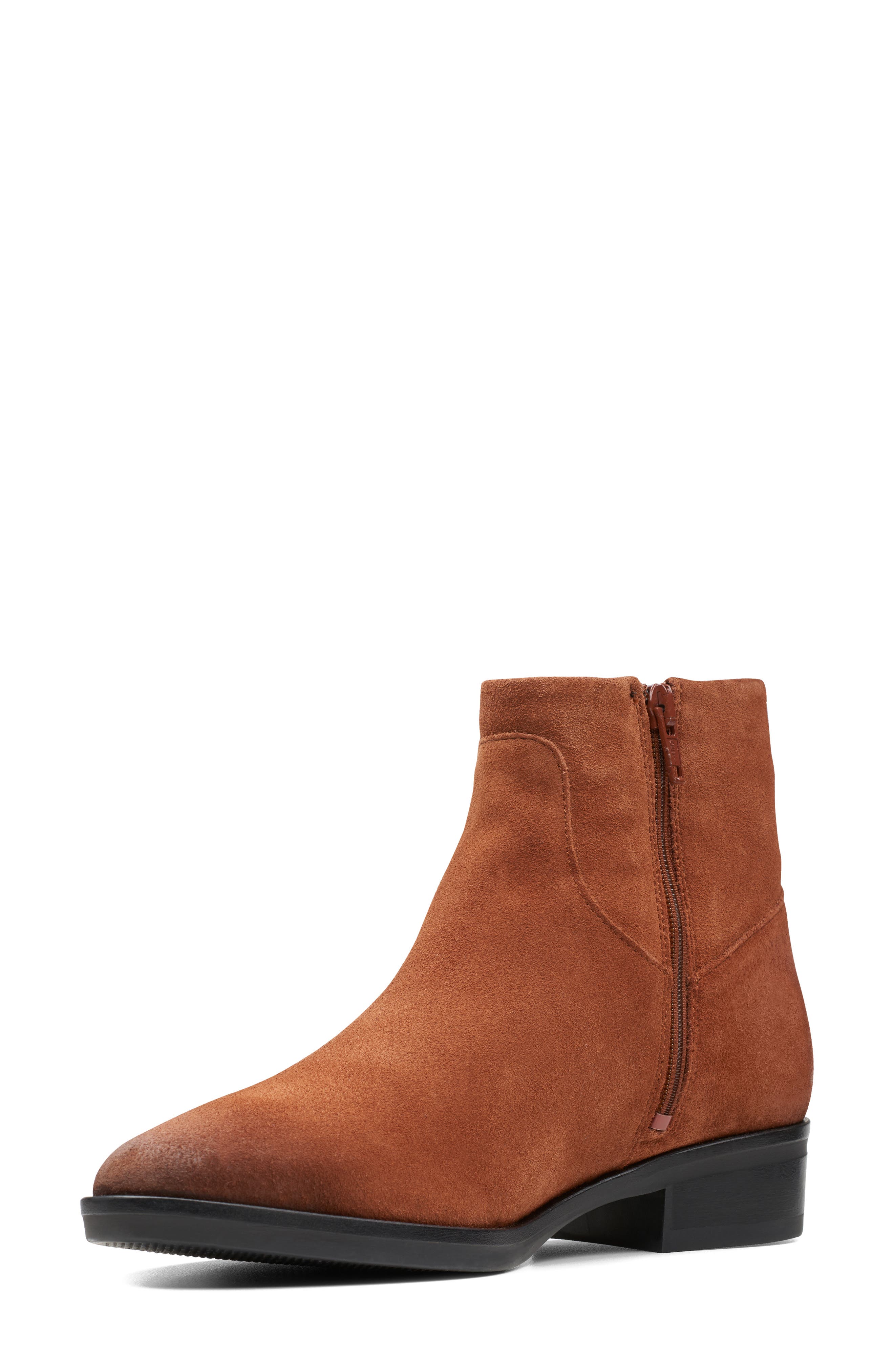 Pure Rosa Bootie, Alternate, color, TAN SUEDE