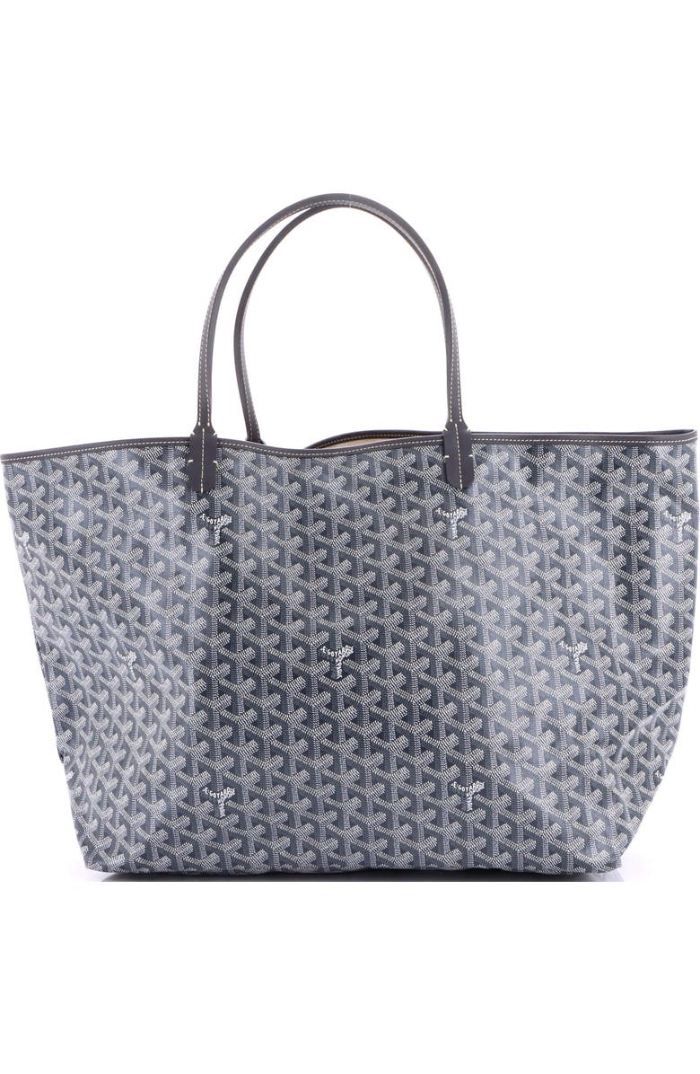 Pre-Owned Goyard Saint Louis Tote Coated Canvas GM, Main, color, Gray
