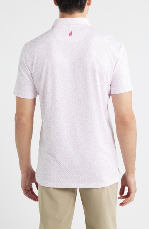 Johnnie-o Marina Palm Tree Print Performance Jersey Polo In Multi