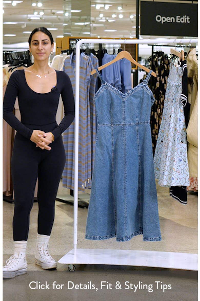 denim dress in store Miu Denim Darling Dress
