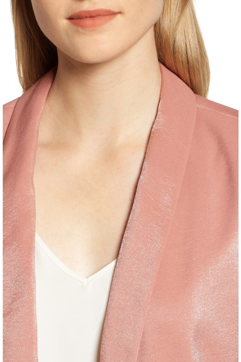 Shimmery Blazer, Alternate, color, ROSE GOLD METALLIC