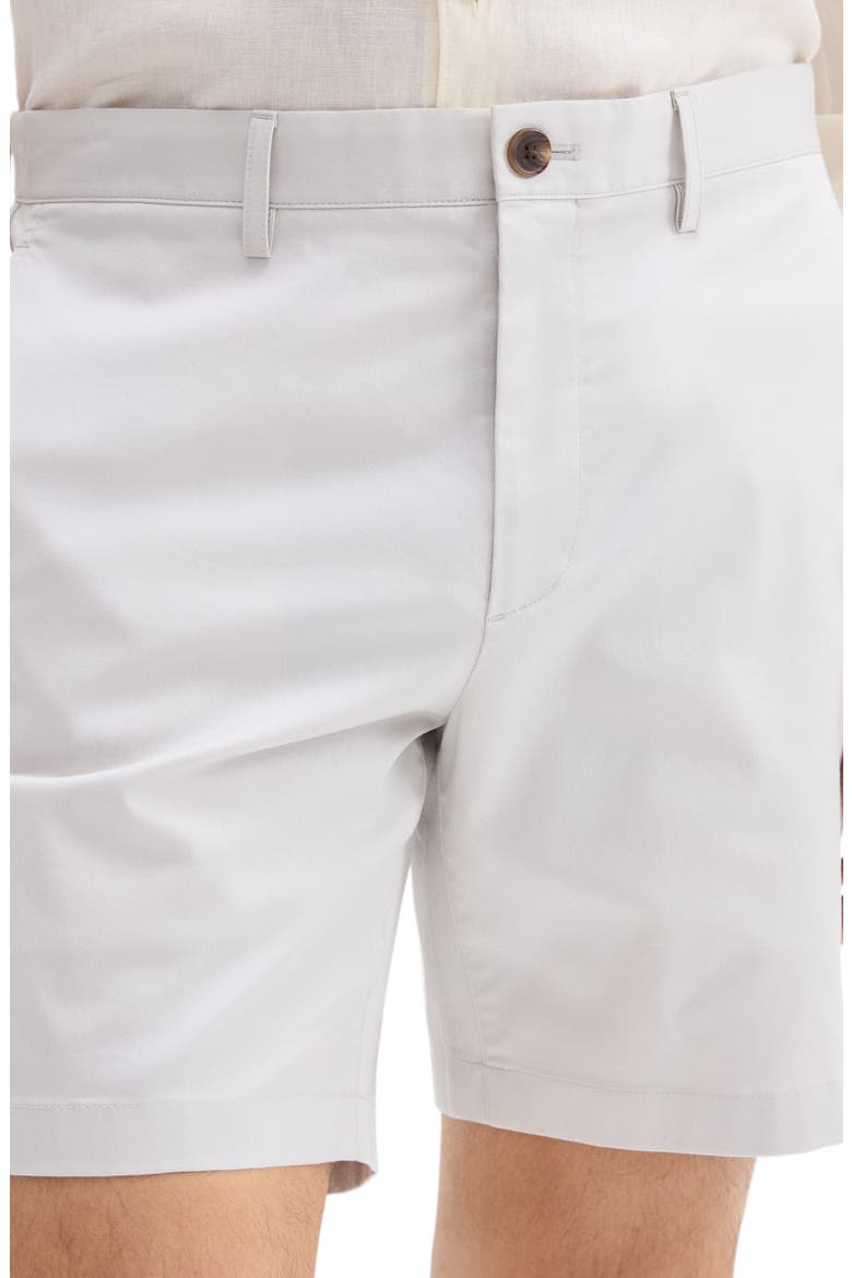Zaine Cotton Blend Shorts, Alternate, color, FOG