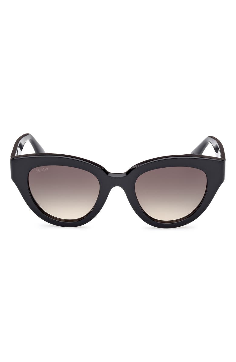 Max Mara Glimpse 50mm Polarized Cat Eye Sunglasses, Main, color,