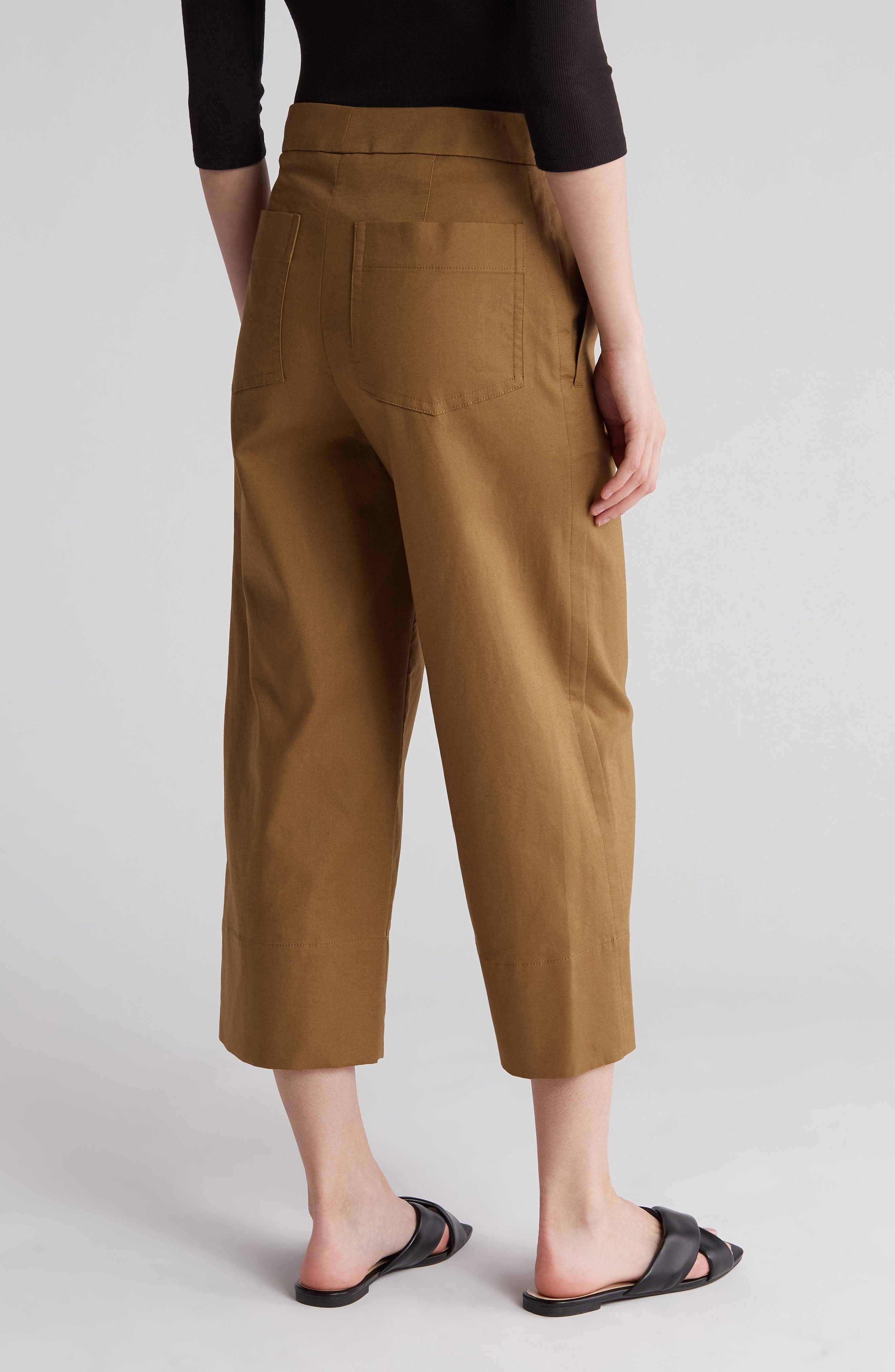 Pleat Crop Wide Leg Pants - image 2
