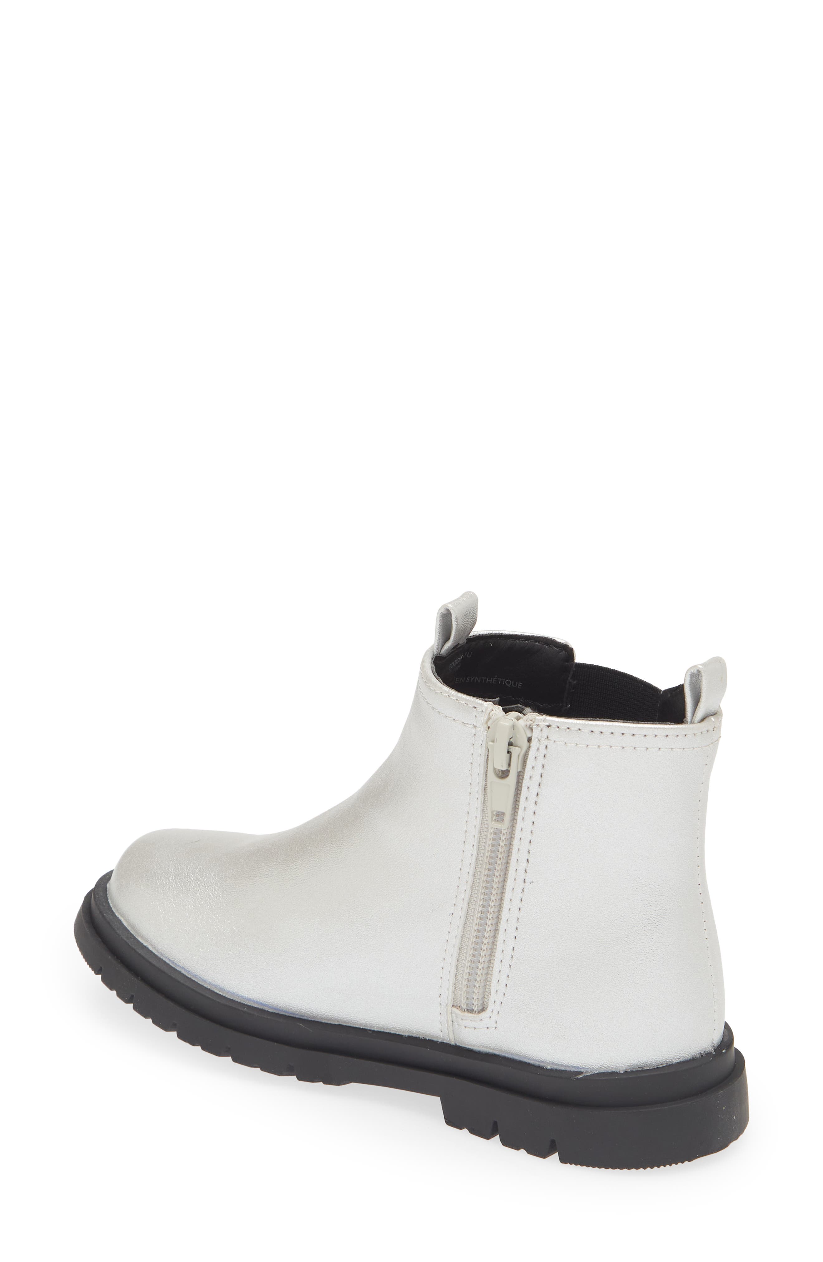 Zoey Chelsea Boot, Alternate, color, SILVER METALLIC
