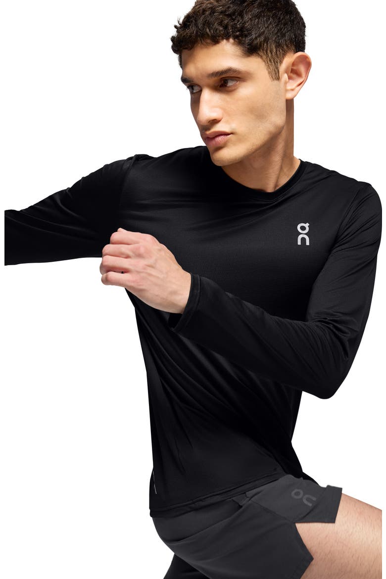 Core Long Sleeve T-Shirt, Alternate, color, BLACK