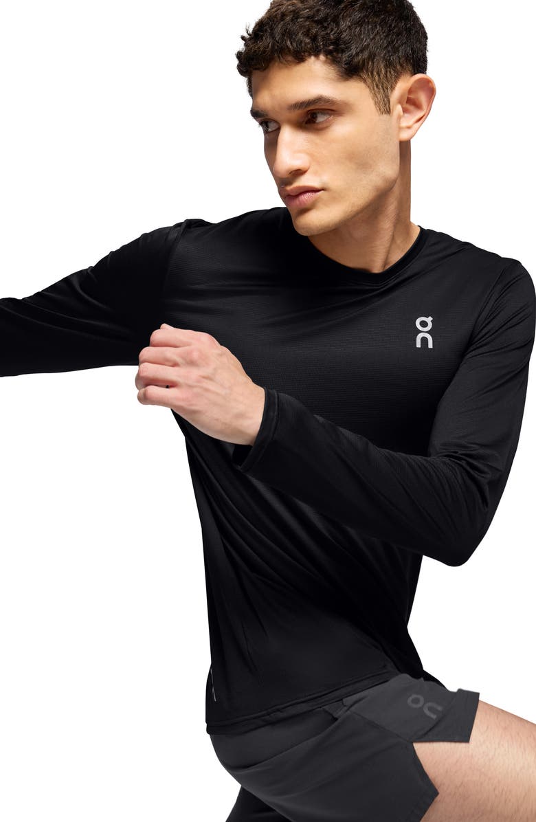 On Core Long Sleeve T-Shirt, Alternate, color, Black