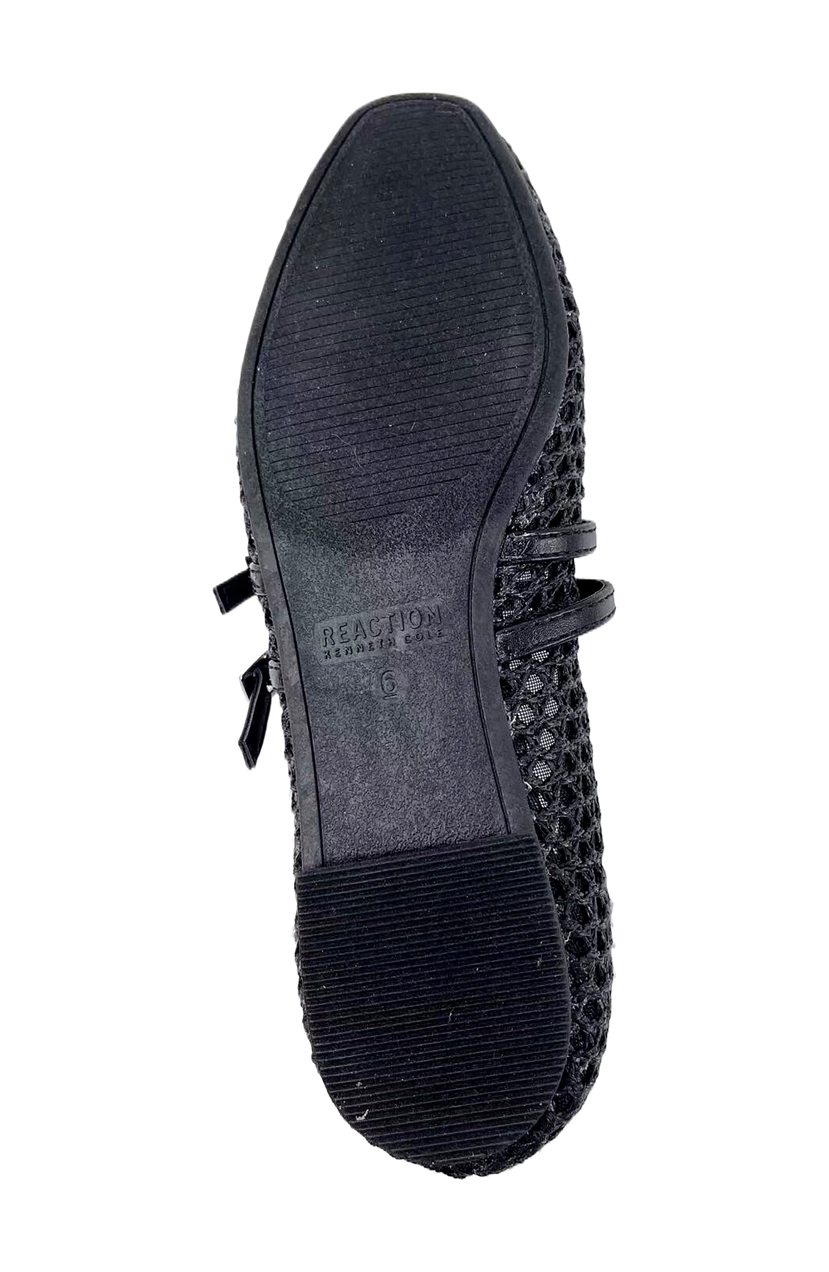 Reaction Kenneth Cole Malibu Crochet Flat, Alternate, color, Black Raffia
