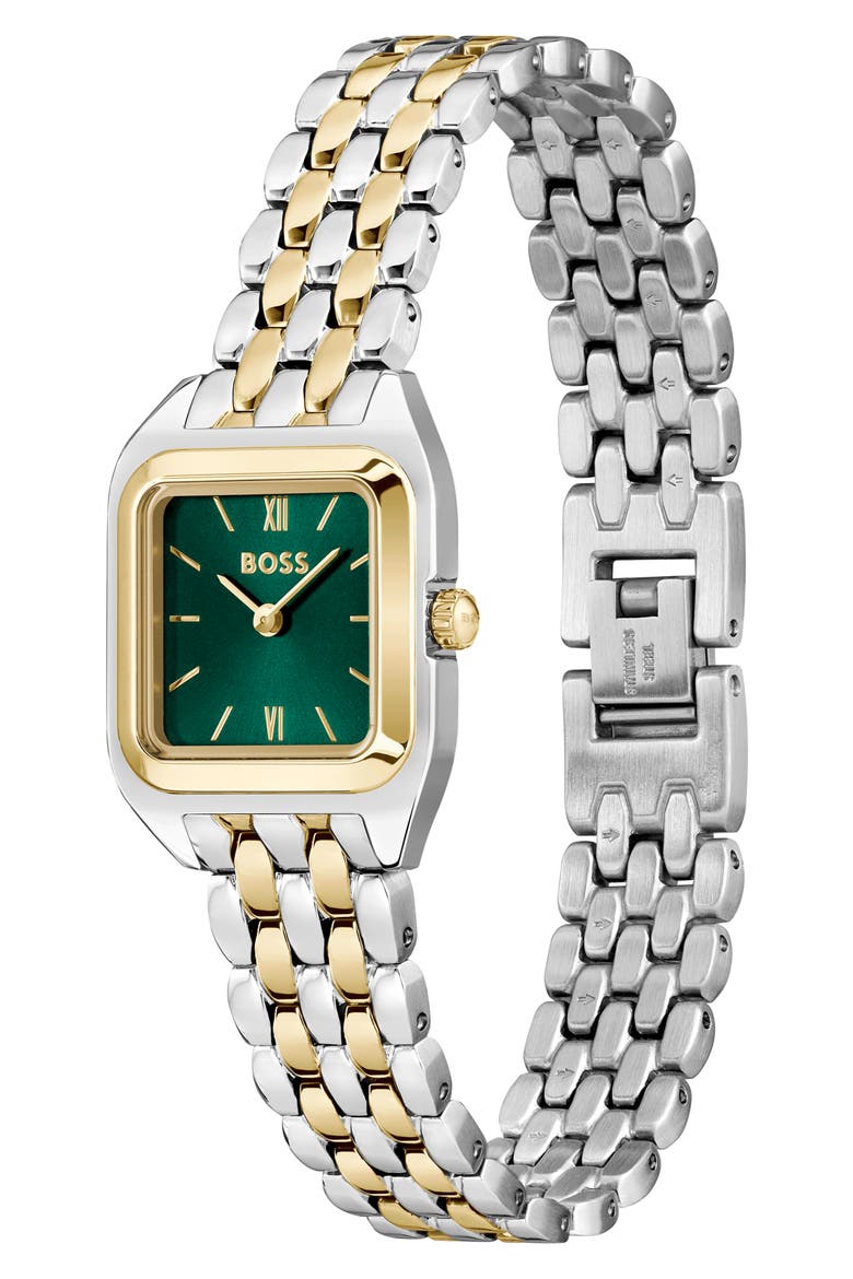 Petite Mae Bracelet Watch, 22mm, Alternate, color, GREEN